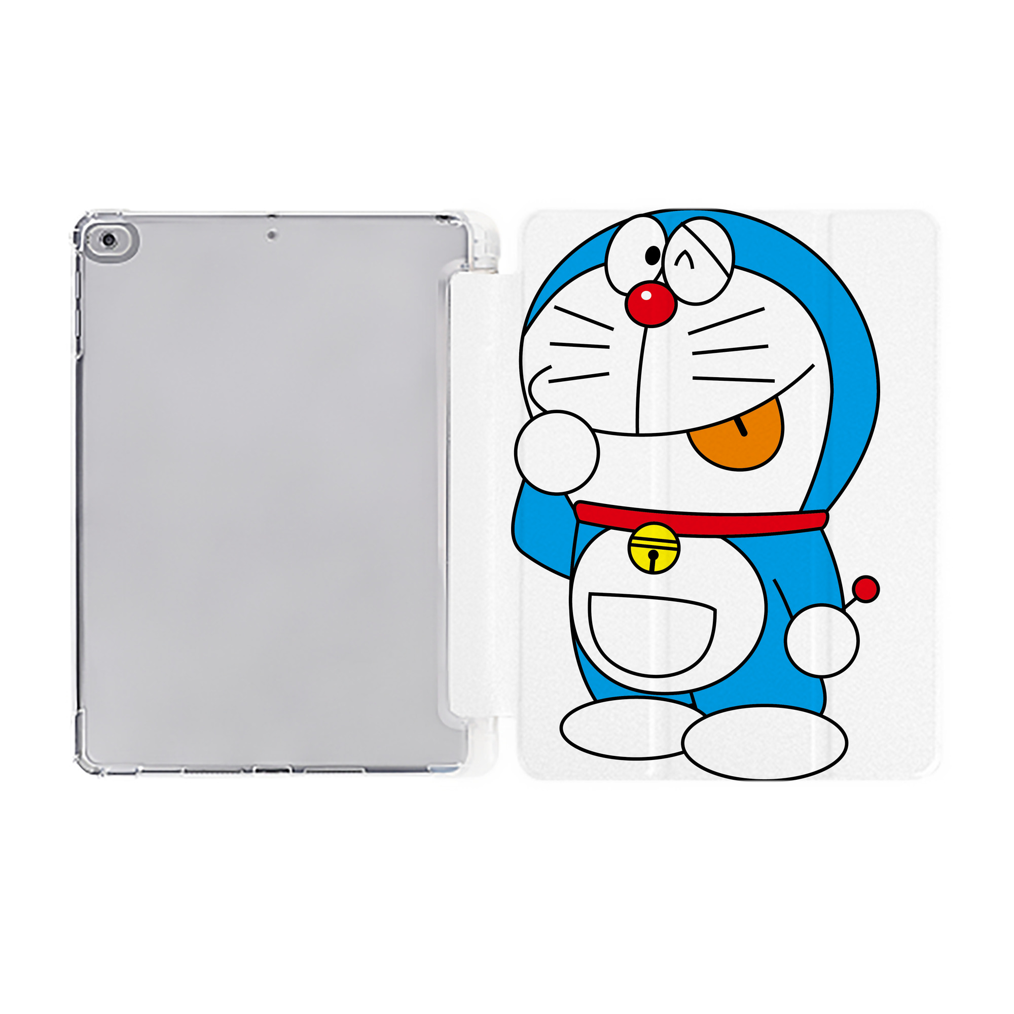 （画像用） ドラえもん Doraemon IPad ケース ペン収納付き 三つ折りスタンド PUレザー×シリコン 対応機種9.5/10.5/10.9インチ